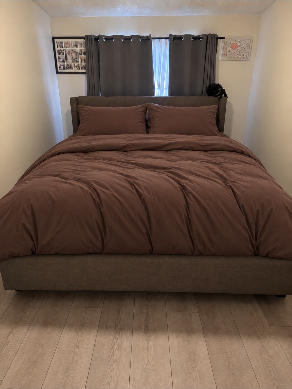 Litanika Queen 7-Piece Chocolate Brown Comforter Set